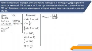 Тема 14. Решение задач по теме «Интерференция и дифракция света»