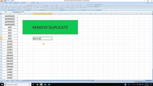 INSTANT REMOVE MULTI DUPLICATES WORDS IN EXCEL USING ALTR, A, M смотреть онлайн