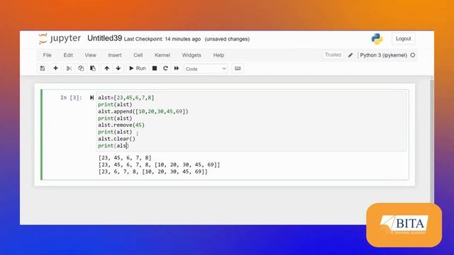 List Methods in Python | Built-in methods in Python | Python built-in methods | BITA Academy смотреть онлайн