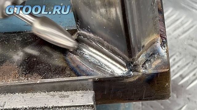 Борфрезы по стали. Удаление сварного шва. смотреть онлайн