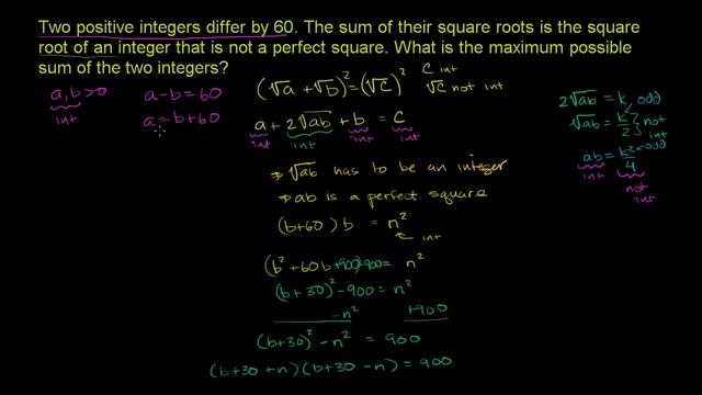 2003 AIME II problem 10 | AIME | Math for fun and glory | Khan Academy смотреть онлайн