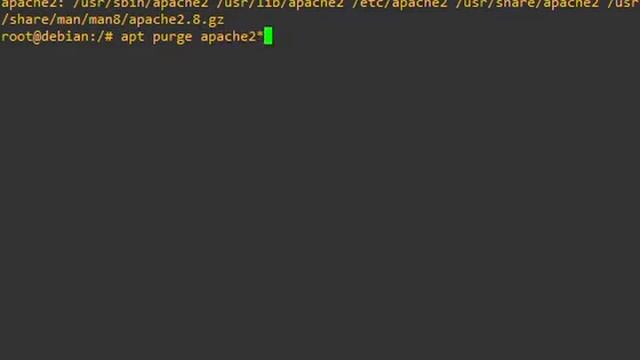 Uninstall Apache2 di Debian 10 смотреть онлайн