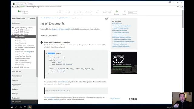 JS Web apps - Mongo exercise 1 смотреть онлайн