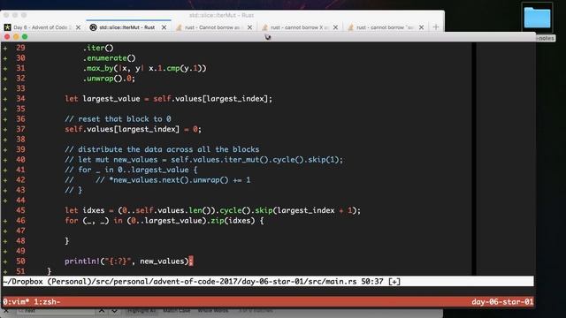 Advent of Code 2017 - Day 6 (Rust) смотреть онлайн