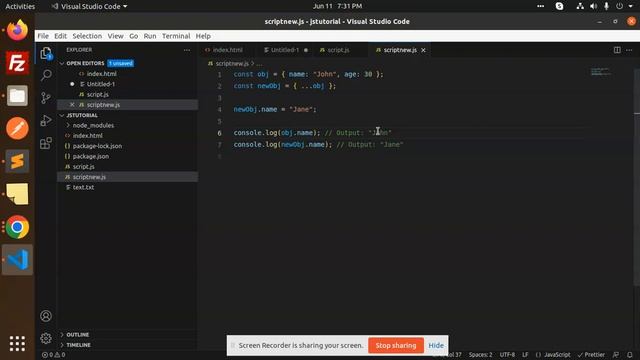 JavaScript Tutorial in Hindi #26 Object references and copying JavaScript смотреть онлайн