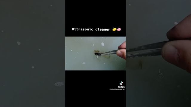 Ультразвукова ванна. Чистка крема-клапана кавомашини.