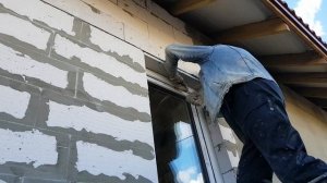 Утепление стен дома Газобетоном.