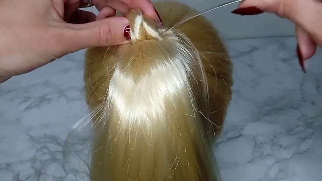 Бантик из волос. Причёска в школу. Причёска для девочек. смотреть онлайн