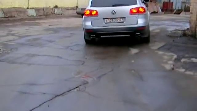 Volkswagen Touareg 4 2L Тюнинговый глушитель смотреть онлайн