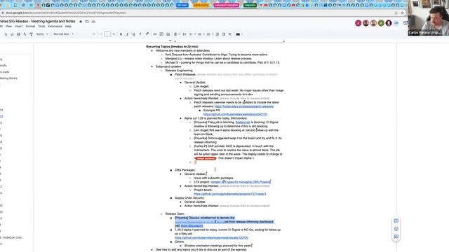Kuberentes SIG Release Meeting for 20230919 смотреть онлайн