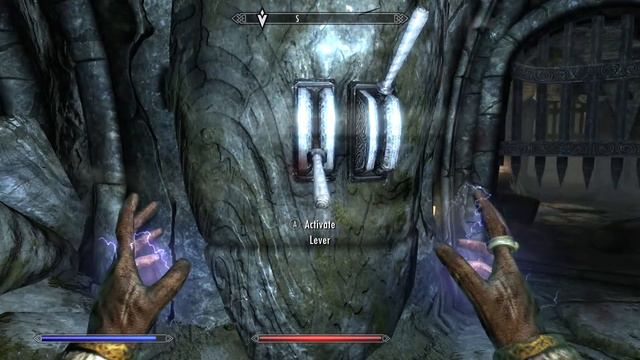 Shroud Hearth Barrow lever puzzle at start - Skyrim смотреть онлайн