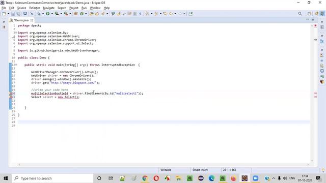 deselectByIndex() Command - Selenium WebDriver смотреть онлайн