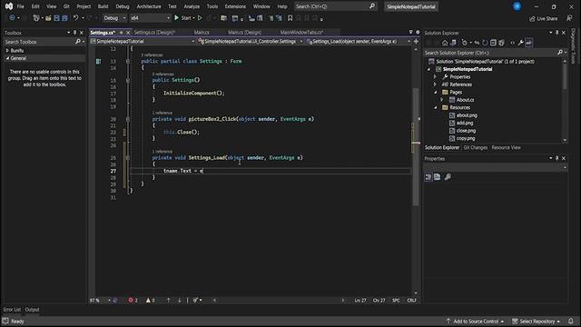 Part 5 - Notepad Ui & Code смотреть онлайн