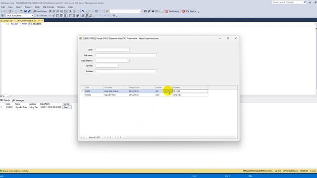 [DEVEXPRESS] Insert, Update, Detele SQL with XPO Framework C# смотреть онлайн