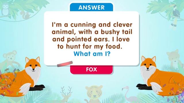 Animal Riddles For Kids: Guess The Three-Letter Word Animals