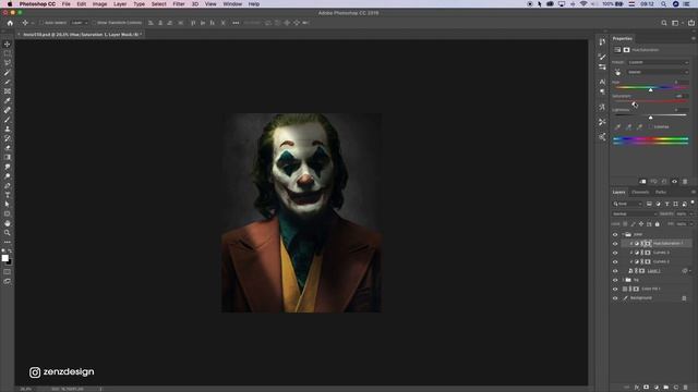 Joker Movie Poster - Photoshop Tutorial смотреть онлайн