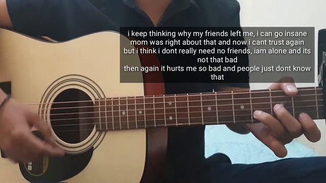 Skinnyfabs - Happy - Living All Alone (Guitar Cover Karaoke) with Cort AD 810E смотреть онлайн