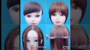 Как подстричь чёлку