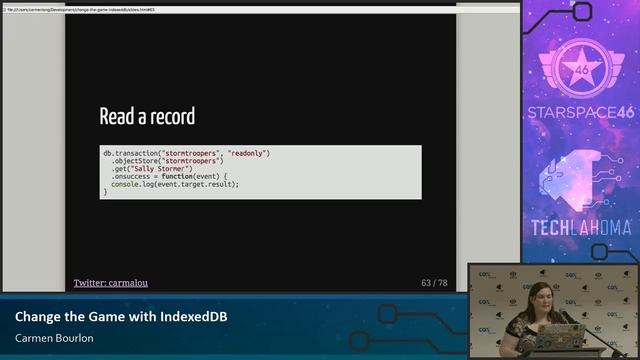 Change the Game with IndexedDB - Carmen Bourlon: OKC.js смотреть онлайн