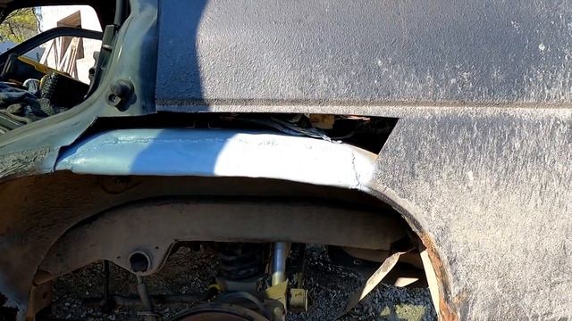 NISSAN TERRANO D21 1UZ TURBO, ПОПРОБОВАЛ ВОССТАНОВИТЬ ЗАДНЮЮ АРКУ смотреть онлайн