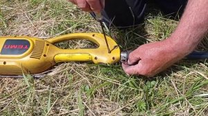 Электротриммер. Замена гибкого вала на жосткий в электротриммере.