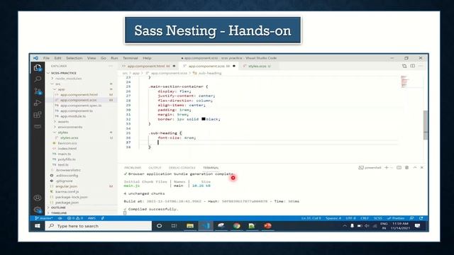 SCSS Tutorial | #3 SCSS Nesting of Selectors | смотреть онлайн