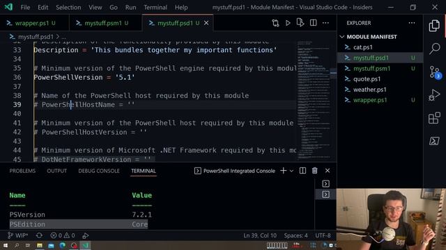 PowerShell Module and Manifest- create and configure your tools смотреть онлайн