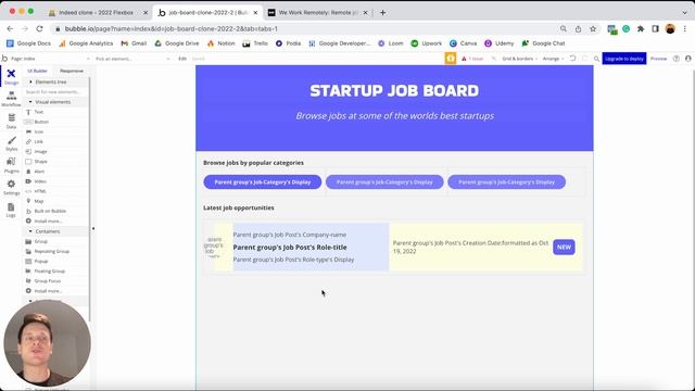 How To Build A Job Board With No-Code Using Bubble (2023 Flexbox) смотреть онлайн
