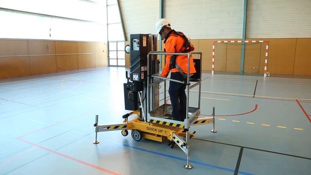 Haulotte Push Around Vertical Lift | Quick Up 8-14DC - United Equipment смотреть онлайн