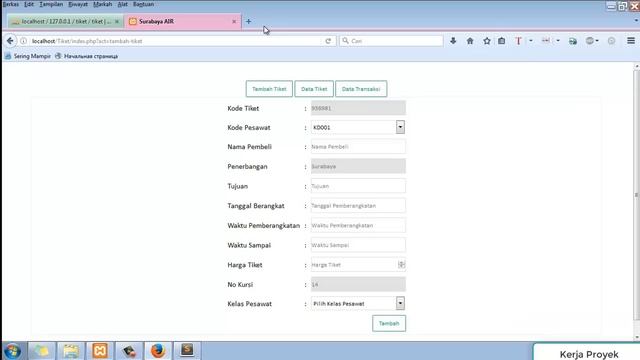 Cara Membuat Website Tiket Pesawat Pemula Menggunakan PHP MYSQL смотреть онлайн