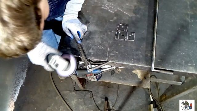 Полотенцедержатели. Сварка и зачистка сварочных швов круглой арматуры смотреть онлайн