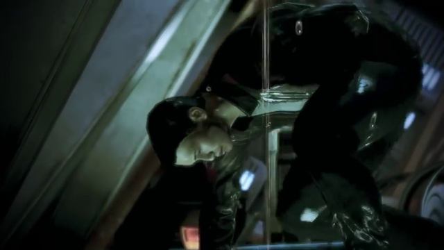 ME3-DLC Citadel: Shepard falls down from fishtank - "feeling good" смотреть онлайн