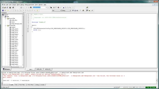 STVD (COSMIC+SPL) Установка и настройка для STM8S смотреть онлайн