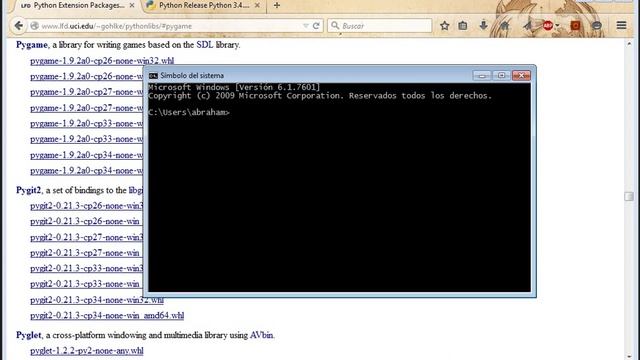 Instalar python 3.4 y pygame 1.9 en Windows смотреть онлайн
