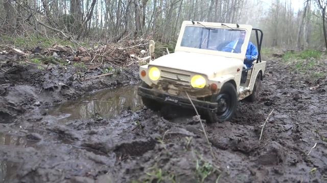 Слишком много грязи для SUZUKI JIMNY 1/6 4х4 от FMS ... Тест внедорожника.