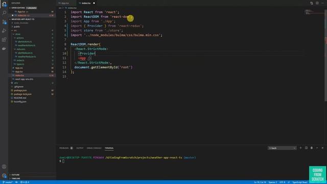 Weather App using React, Redux and Typescript смотреть онлайн