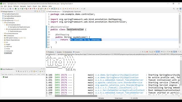 Spring Boot Security Tutorial In Telugu - Complete coding || తెలుగు లో SpringBoot first ever video смотреть онлайн
