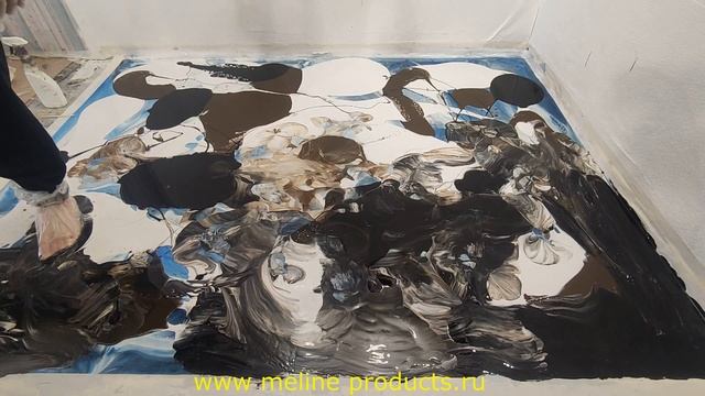 Эпоксидный пол своими НОГАМИ))). Набор №29. А так можно было?... Metally epoxy 3 : 1 смотреть онлайн