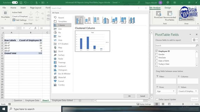 How To Make HR Report Using PivotTable in Excel | HR Analytics in Excel смотреть онлайн
