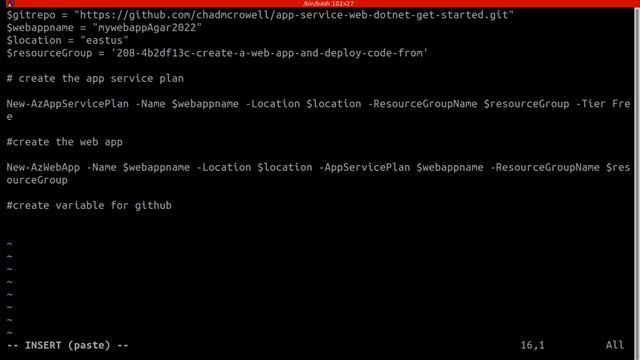 Creating a Web App and Deploying Code from GitHub Using PowerShell смотреть онлайн