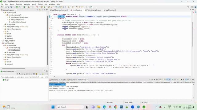 76.Log4j Basics смотреть онлайн