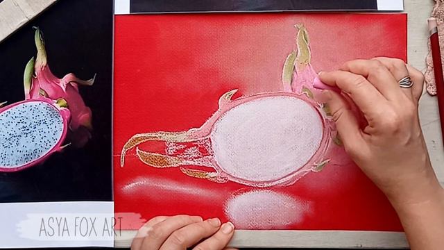 КАК НАРИСОВАТЬ ПИТАХАЙЮ СУХОЙ ПАСТЕЛЬЮ/ЧАСТЬ 2 смотреть онлайн