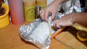 Толстолобик запеченный в сметанном соусе в фольге. МЯСОЖОР 162