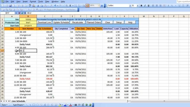 QAD Line Schedule Workbench from Excel - double your productivity - Excel Interface for 18.22.1.10 смотреть онлайн