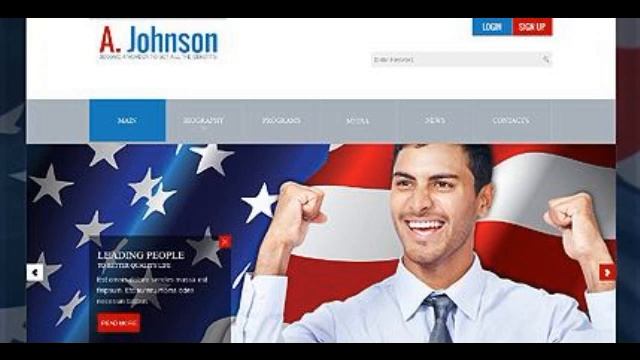 Preview White Political Candidate Joomla Template by Sawye смотреть онлайн