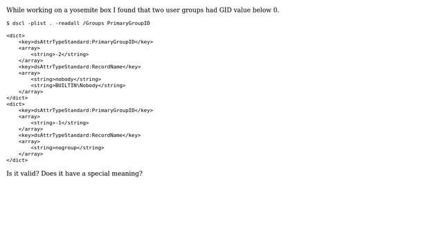 What is the meaning of GID below 0? смотреть онлайн