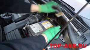 Замена аккумулятора Skoda Octavia II A5 1.8L Turbo