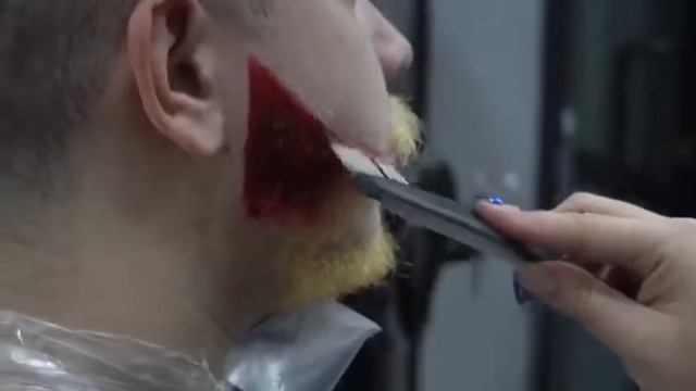 Headhopkz окантовка бороды и окрашивание в красный цве (креатив) Алексей Нехорошев. Алматы смотреть онлайн