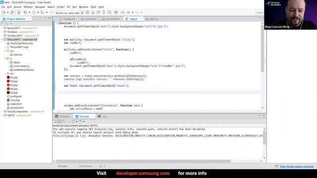 Tizen Tidbits - Working with Sensors and the Heart Rate Monitor смотреть онлайн