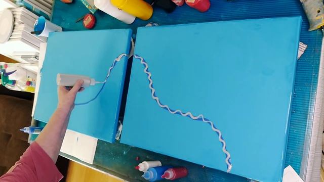 Картина ФЕНОМ.в технике Акриловая заливка, жидким акрилом. Acrylic Fluid Pouring. Fluid Art, смотреть онлайн
